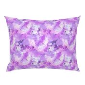 Watercolour Abstract Paint & Splatters Purple Lilac