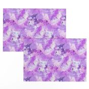 Watercolour Abstract Paint & Splatters Purple Lilac