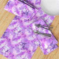 Watercolour Abstract Paint & Splatters Purple Lilac