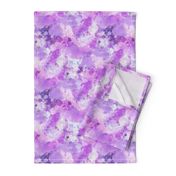 Watercolour Abstract Paint & Splatters Purple Lilac