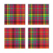 BRIGHT FRUITY TROPICAL PLAID MADRAS SUMMER