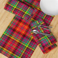 BRIGHT FRUITY TROPICAL PLAID MADRAS SUMMER