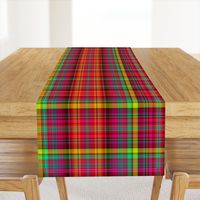 BRIGHT FRUITY TROPICAL PLAID MADRAS SUMMER