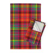 BRIGHT FRUITY TROPICAL PLAID MADRAS SUMMER