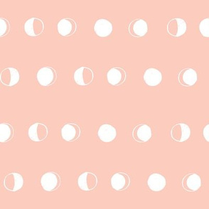 moon phases fabric // astronomy night sky moon eclipse full moons design blush