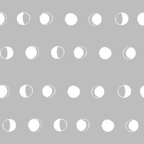 moon phases fabric // astronomy night sky moon eclipse full moons design grey