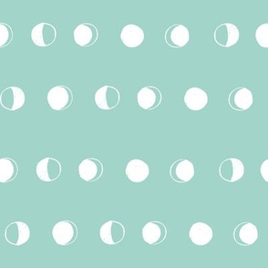 moon phases fabric // astronomy night sky moon eclipse full moons design mint