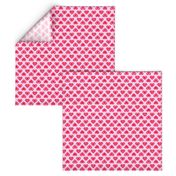 small y2k hearts fabric - cute pink hearts, 90s hearts