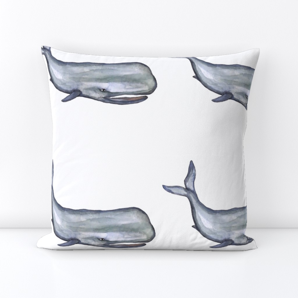 hand painted whale, Wal
