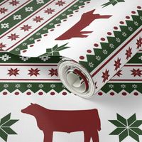 Christmas Sweater - steers / cow / cattle