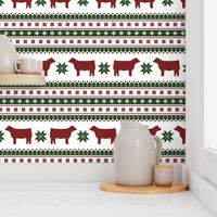 Christmas Sweater - steers / cow / cattle