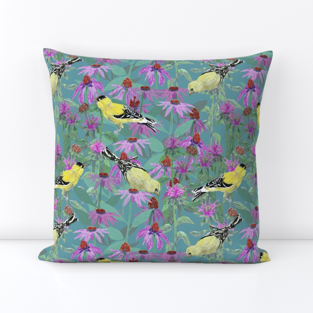 bee_balm_and_cone_flowers_and_gold_finches_off_set_hG