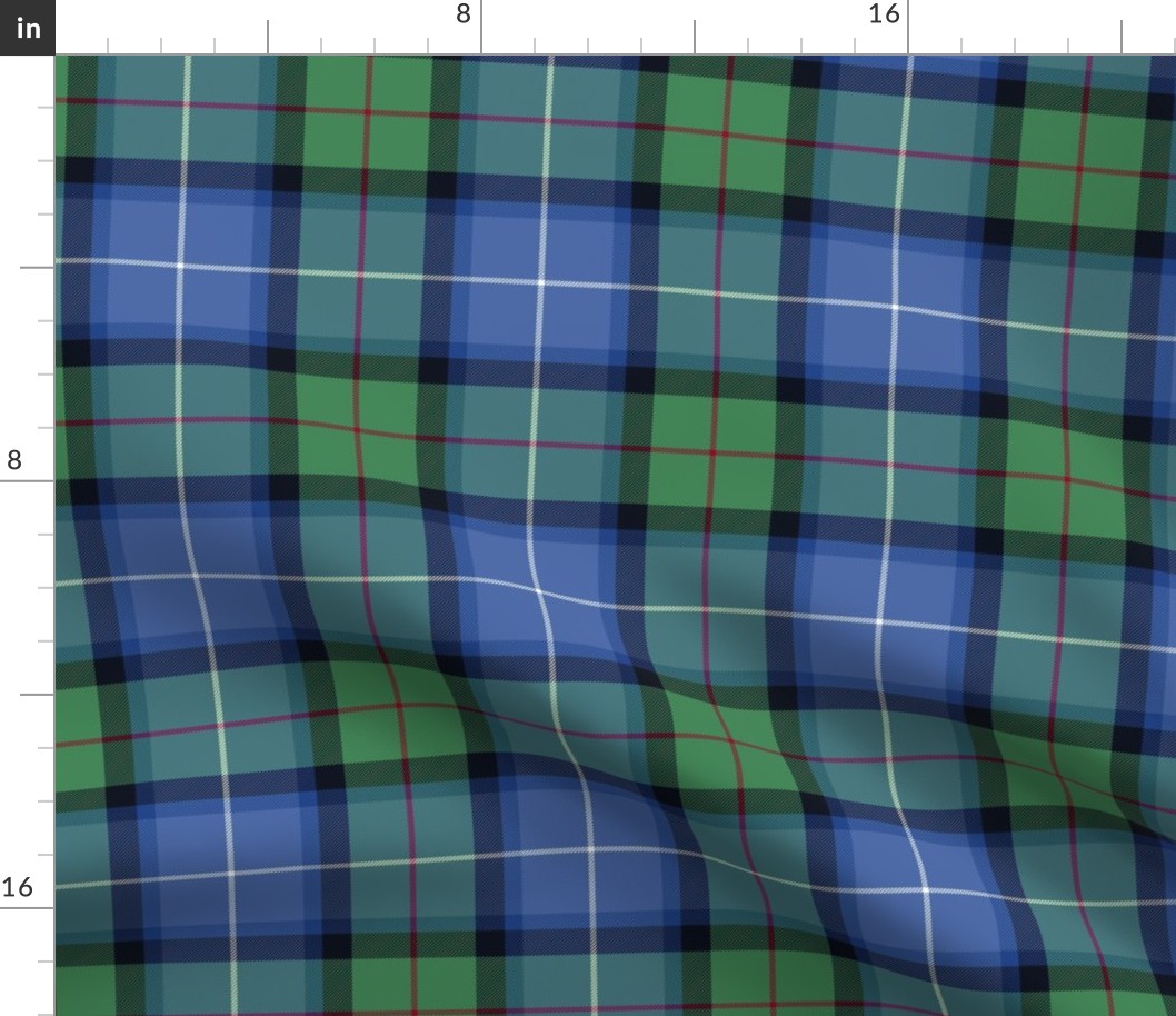 Tweedside hunting tartan, custom variant #1, 6"