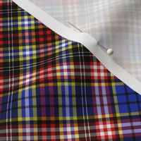 Ogilvy or Drummond of Strathallan tartan, blue modern, 6" diagonal