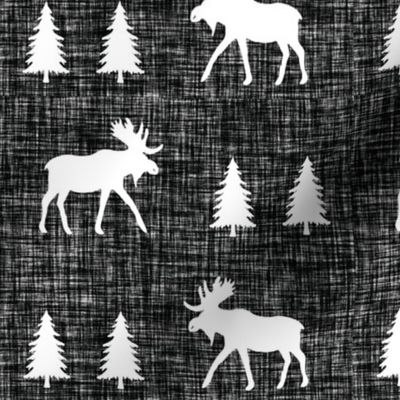 moose trot black linen