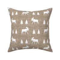 moose trot // taupe linen