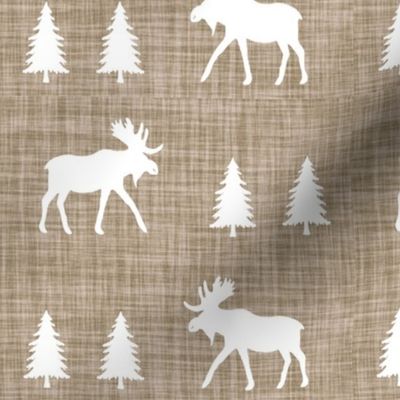 moose trot // taupe linen