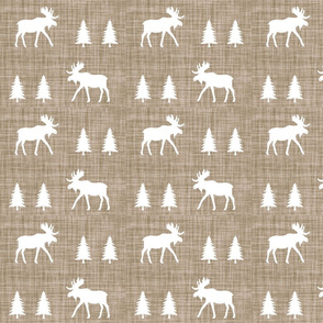 moose trot // taupe linen