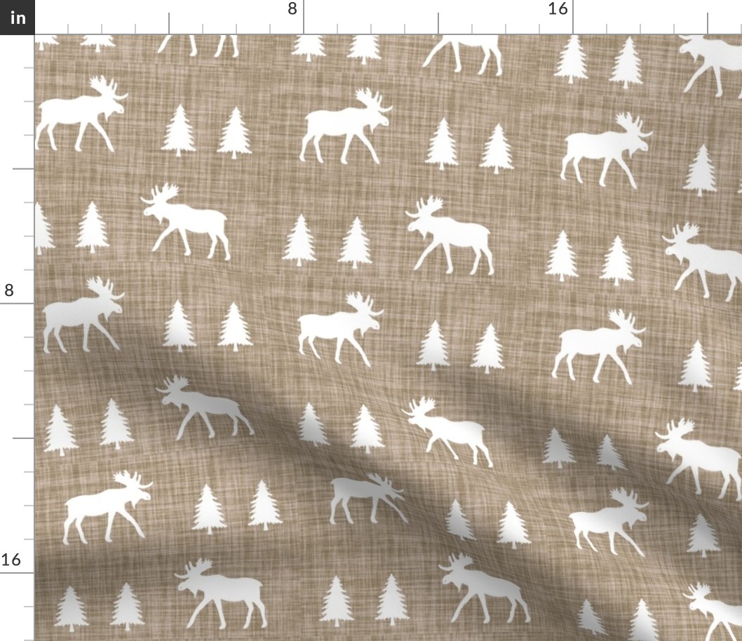 moose trot // taupe linen