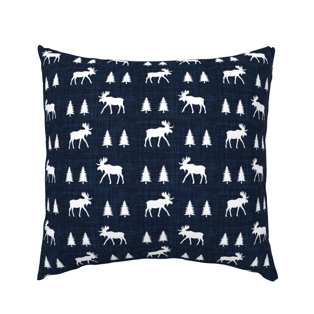 moose trot // navy linen