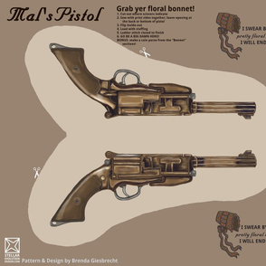 Mal's pistol Cut and Sew Plush Pattern