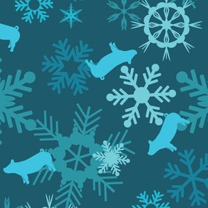 Snowflakes & Pigs