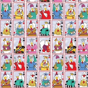 Royal Roost Chicken card fabric