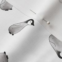 Baby Emperor Penguins - white