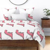 Pink T. Rex  Dinosaur Pillow Plush Plushie Softie Cut & Sew