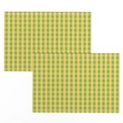 Green and Yellow Gingham - 1/2 Inch