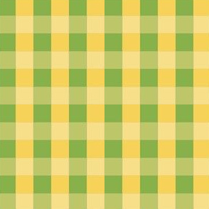 Green and Yellow Gingham - 1/2 Inch