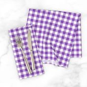 Purple and White Gingham