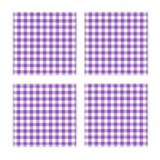 Purple and White Gingham