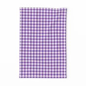 Purple and White Gingham