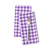 Purple and White Gingham