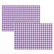 Purple and White Gingham