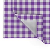 Purple and White Gingham