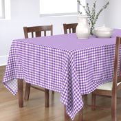 Purple and White Gingham