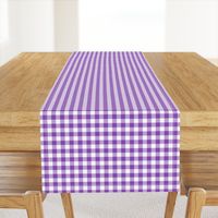 Purple and White Gingham