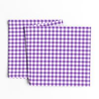 Purple and White Gingham