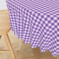 Purple and White Gingham