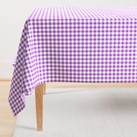 Purple and White Gingham