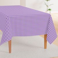 Purple and White Gingham