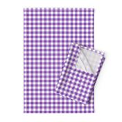 Purple and White Gingham