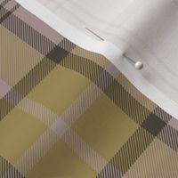 Dunbar tartan, 6", custom colorway yellow/taupe