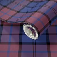 Dunbar tartan, 6", custom colorway dark pink/blue