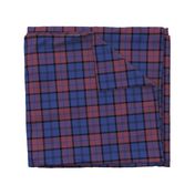 Dunbar tartan, 6", custom colorway dark pink/blue