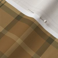 Dunbar tartan, 6", custom colorway brown/gold