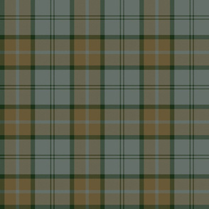 Dunbar tartan, 6", custom colorway brown/cool grey 