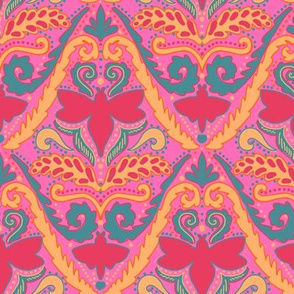 Carnival bug damask